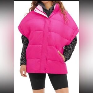 UGG Women's Vibrant Pink Puffer Jacket
